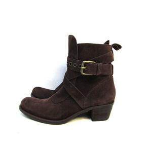 G Series Womens Size 9 M Brown Suede Buckle Fashion 7" Ankle Boots